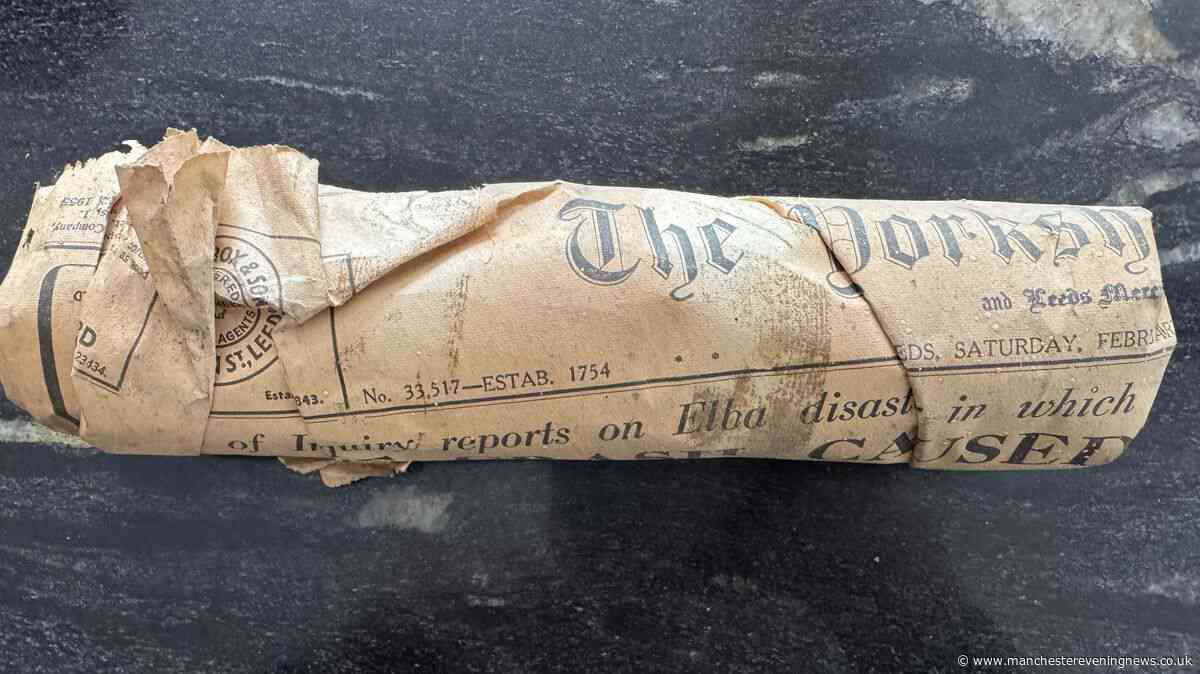 Homeowner stunned after finding mystery letter hidden behind wall for 71 years during renovation