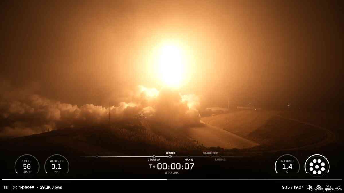 SpaceX sends Starlink satellites to orbit on predawn launch from California