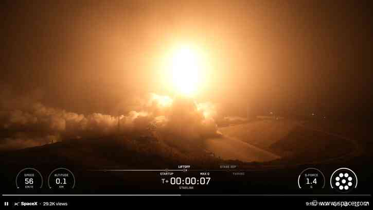 SpaceX sends Starlink satellites to orbit on predawn launch from California
