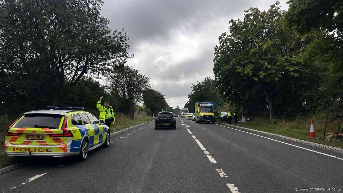 A1 closed LIVE: Updates as section of Northumberland road blocked in both directions