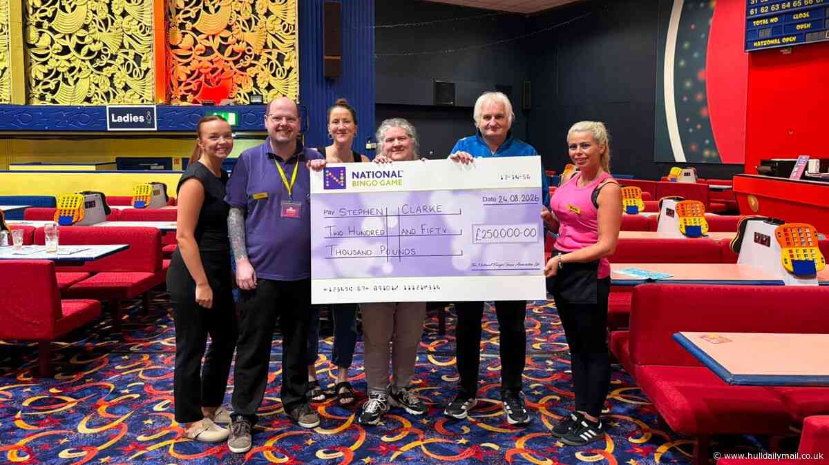 Bridlington holidaymaker 'in shock' after winning £250,000 bingo prize