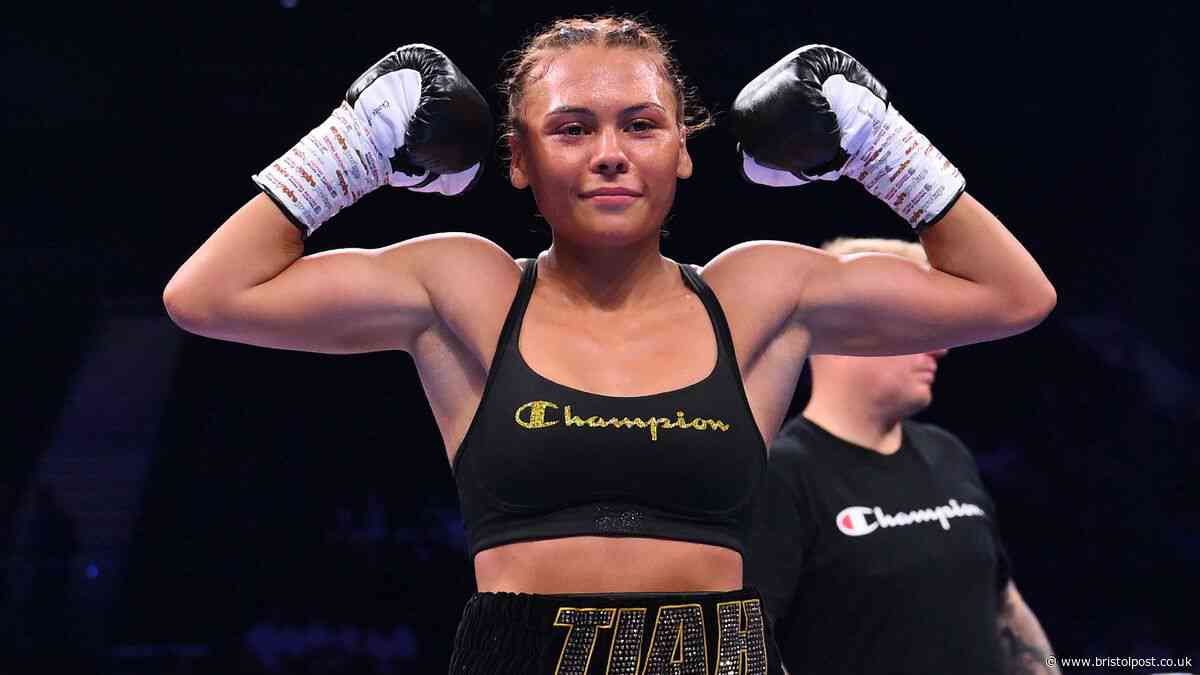 Boxing world title fight in Bristol as Tiah-Mai wins first belt