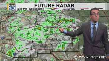 Storms and mild weather in northeast New Mexico, but hot around the state