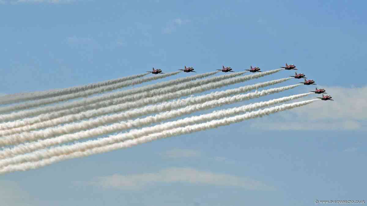 Southport Air Show display times for Saturday and Sunday in full as Red Arrows perform