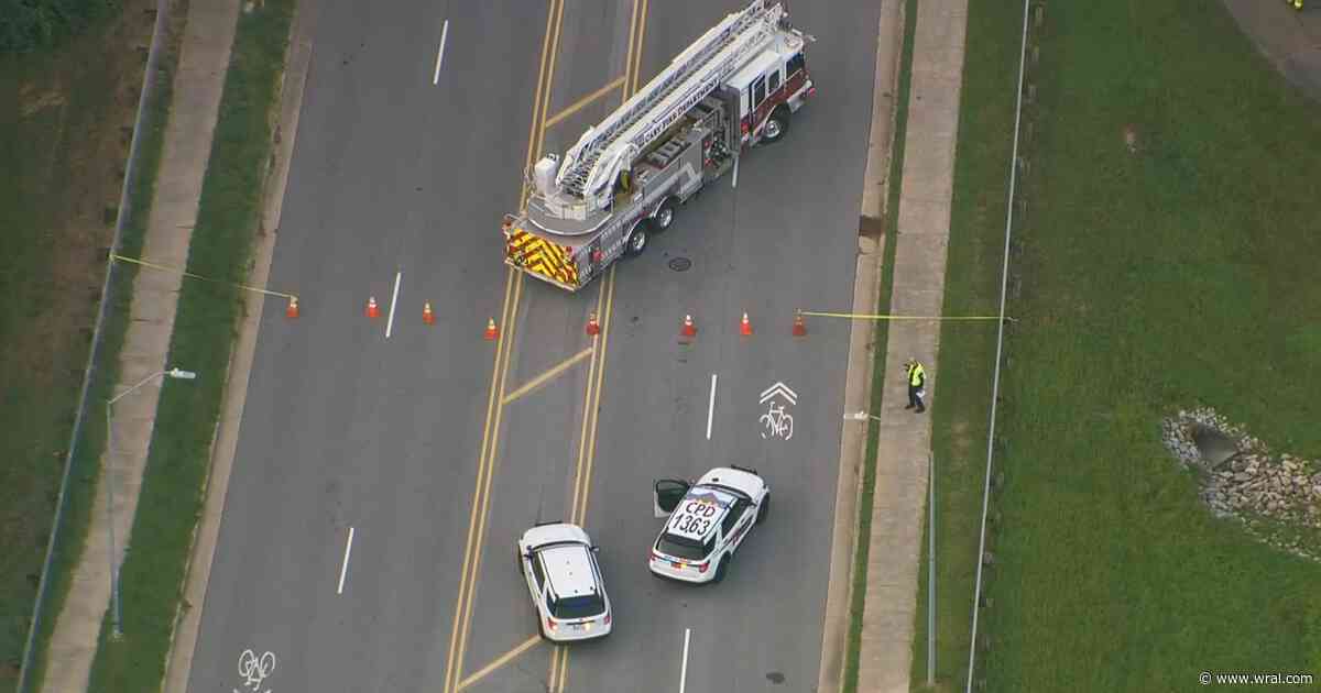 Cary road closed, person hit by car near Koka Booth Amphitheater