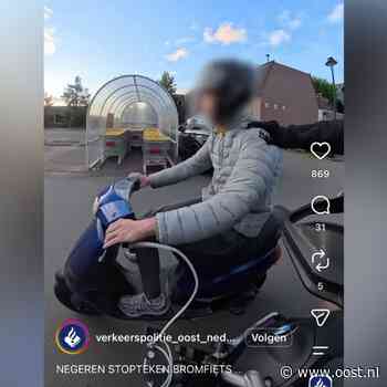 Brommerrijder kent z'n plek weer na kansloze vluchtpoging in Staphorst