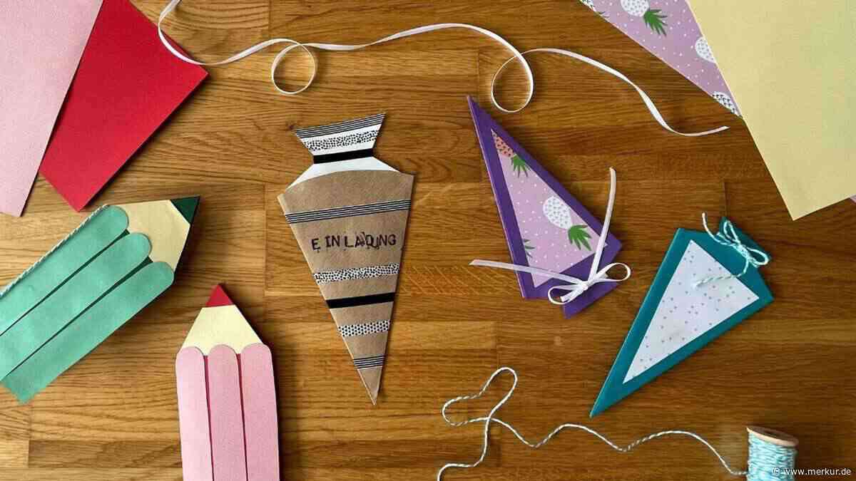 3 kreative Einladungskarten zur Einschulung – schnell selbst gemacht