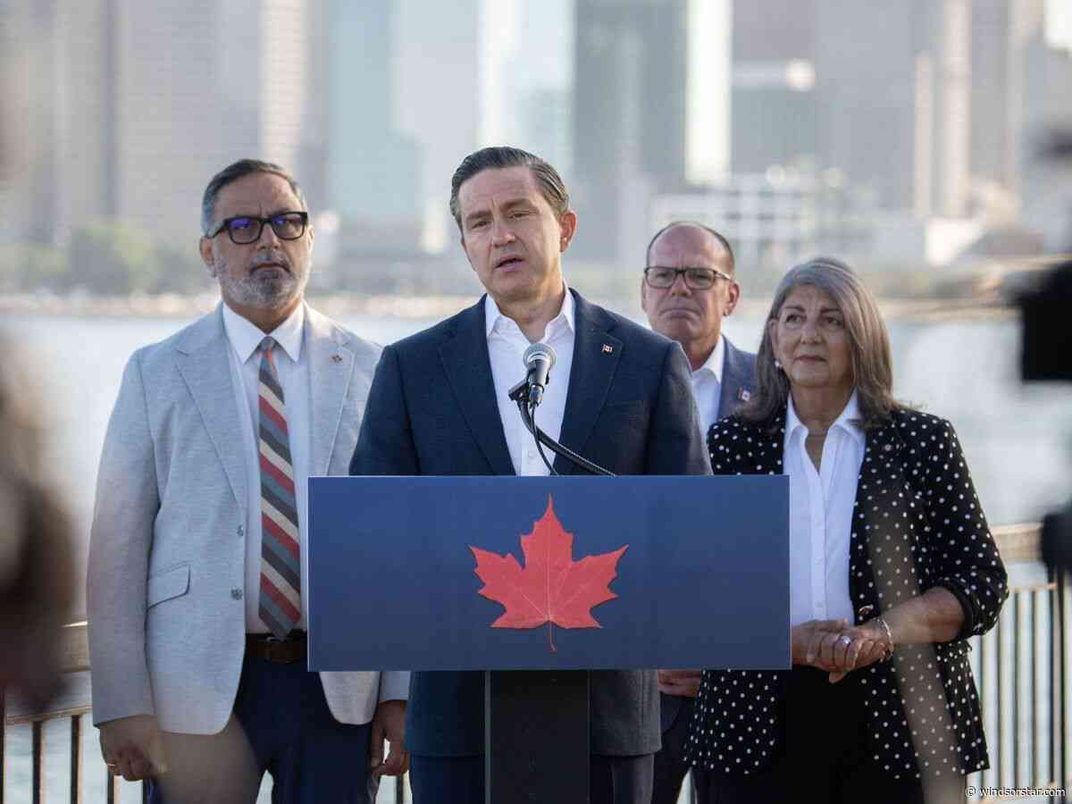 'Canadians must stand united' — Poilievre pushes Conservatives' economic plan during Windsor stop