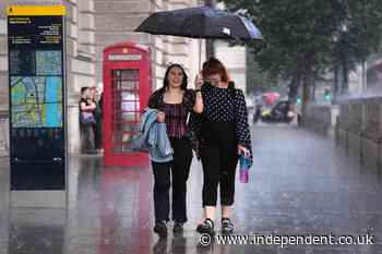 UK faces Bank Holiday washout as Met Office forecast revealed