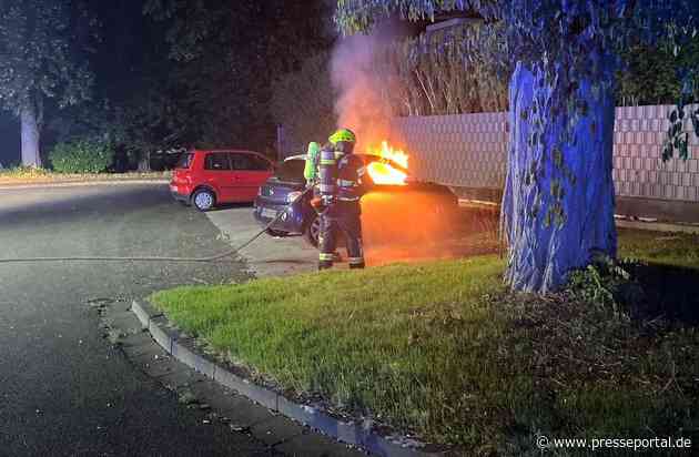 POL-MG: Polizei stellt ausgebranntes Auto sicher - Ermittlungen wegen möglicher Brandstiftung