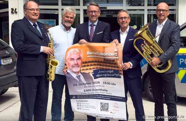 POL-WES: Moers- Gemeinsame Pressemitteilung der Kreispolizeibehörde Wesel und des Kreises Wesel: "Einheit in Vielfalt": Landespolizeiorchester bringt Klassik, Rock und Pop nach Moers
