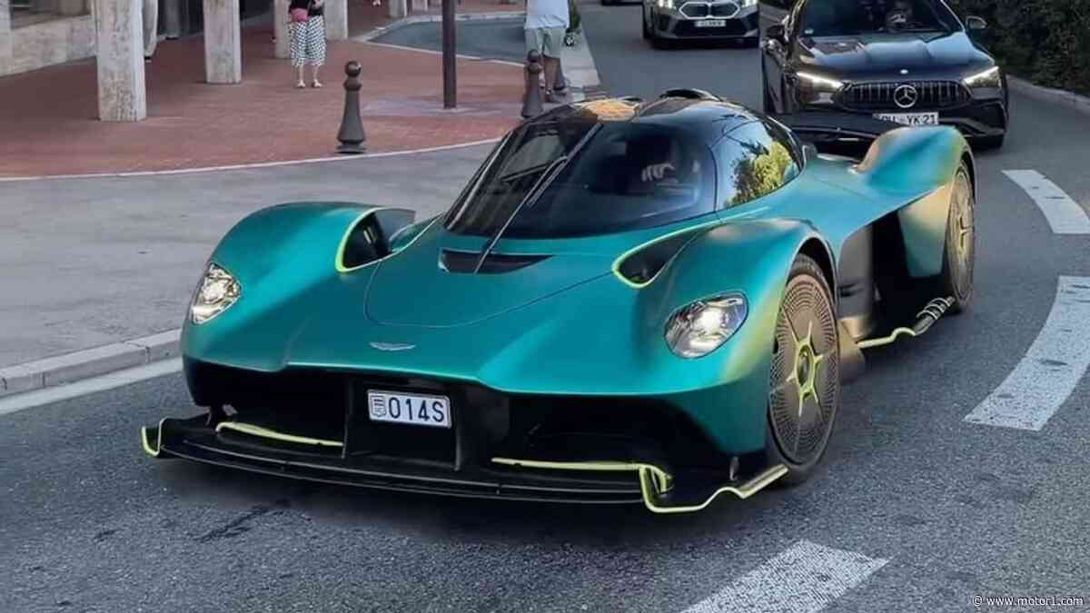 Watch: Fernando Alonso's Aston Martin Valkyrie Roars Through Monaco Tunnel