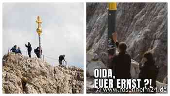 „Oida, euer Ernst?!“: Zugspitze macht Sticker-Sündern eine klare Ansage