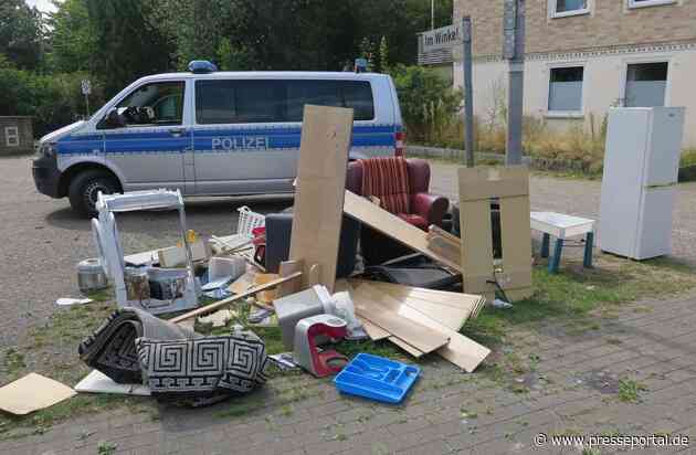 POL-DEL: Landkreis Oldenburg: Sperrmüll in Großenkneten abgelegt +++ Zeugen gesucht