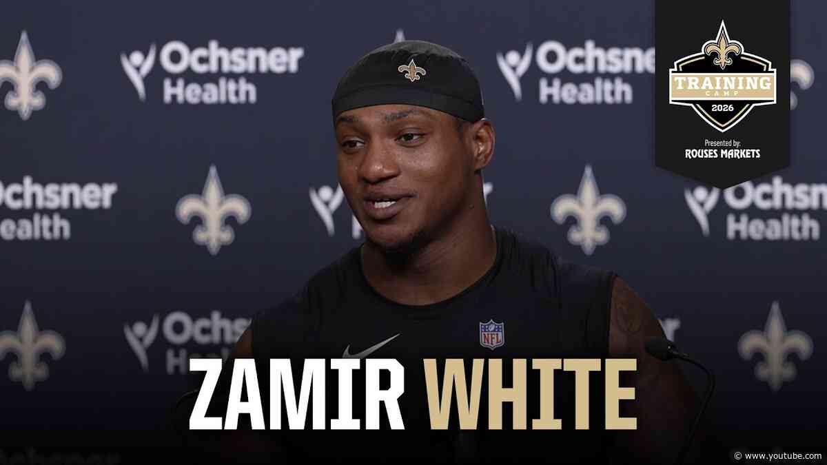 Zamir White on trade to Saints | Saints Training Camp 2026