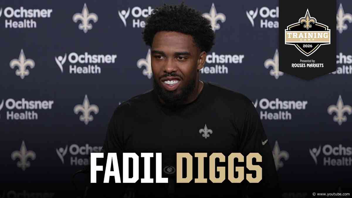 Fadil Diggs on Carl Granderson, experience in Brandon Staley's defense | Saints Training Camp 2026