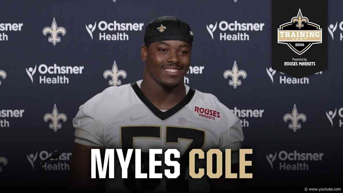 Myles Cole on switching positions, defensive scheme | Saints Training Camp 2026