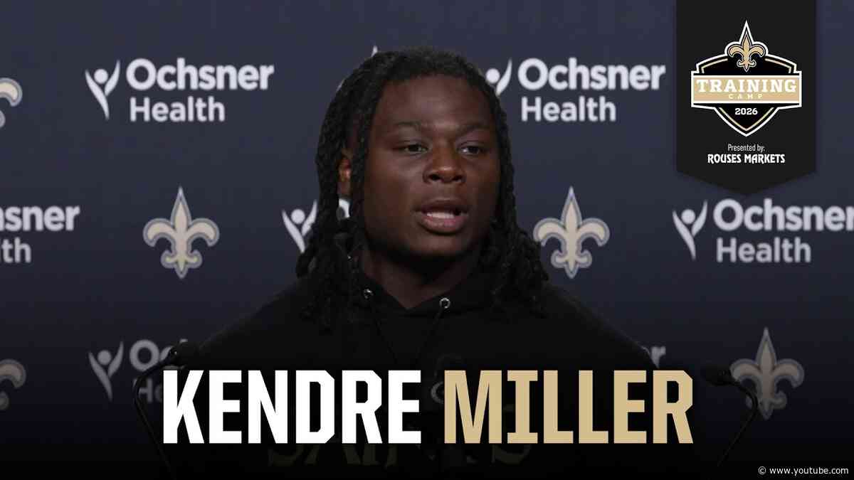 Kendre Miller on coming back from injury, Travis Etienne Jr. | Saints Training Camp 2026