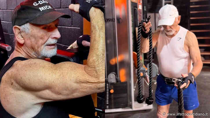 “A 83 anni ho preso un manico di scopa, gli ho attaccato due brocche di latte e ho iniziato ad allenarmi nel patio. Prima avevo una pancia enorme”: la storia di Mick Wadge, il nonno bodybuilder star del web
