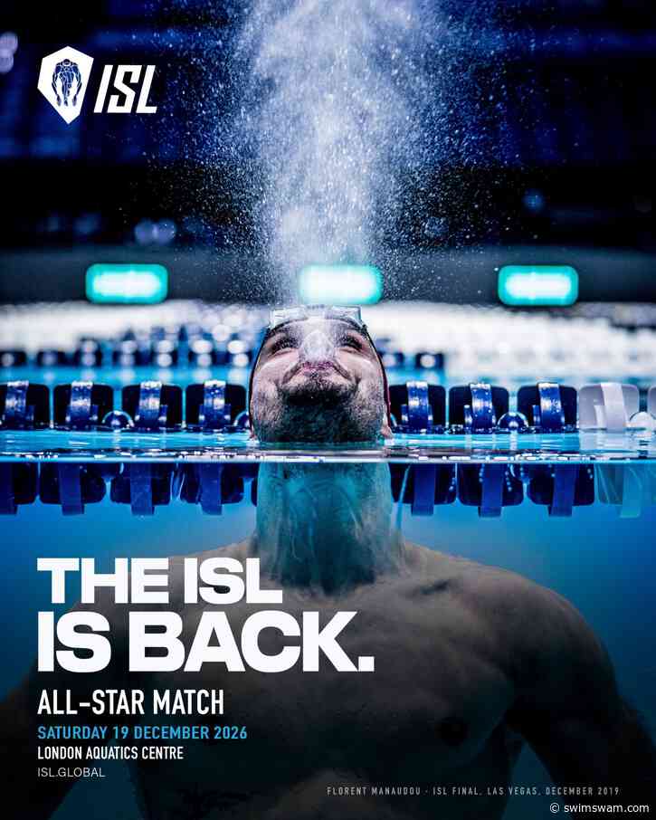 International Swimming League Set for a Return with All-Star Match in December at London Aquatics Centre