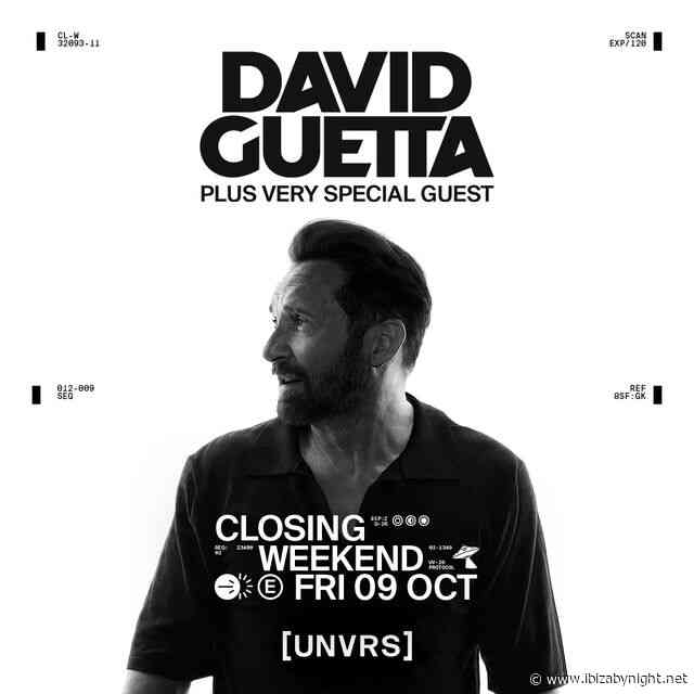 [UNVRS] adds a special David Guetta date to its  closing weekend 2026!