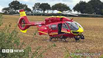Arrest after woman airlifted to hospital in crash