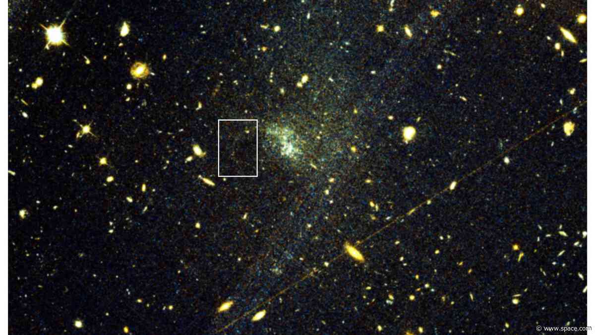 Chance gaze at old Hubble Telescope image leads to discovery that could reveal dark matter's secrets