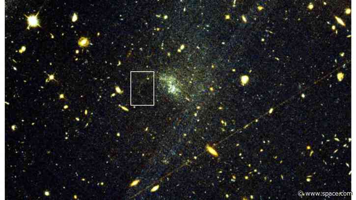 Chance gaze at old Hubble Telescope image leads to discovery that could reveal dark matter's secrets