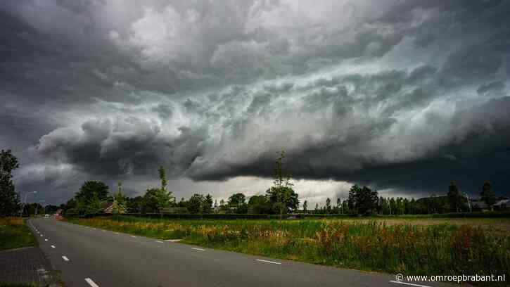 Code geel in Brabant: zwaar onweer op komst donderdagavond
