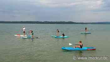 SUP-Kurs am Starnberger See: Kinder lernen Paddeln wie Profis