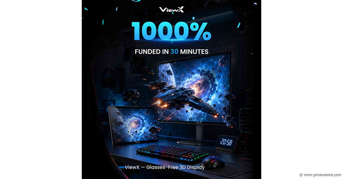 ViewX Liber and Immer Officially Launch on Kickstarter, Reach 1,000% of Funding Goal in 30 Minutes