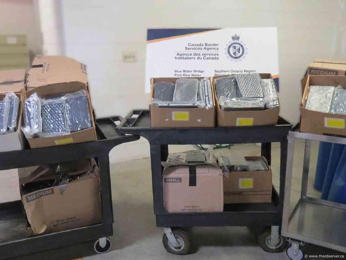 Nearly 400kg of cocaine seized at Blue Water Bridge: CBSA, RCMP