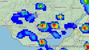 Exact time thunderstorms and heavy rain will hit Wales on Thursday