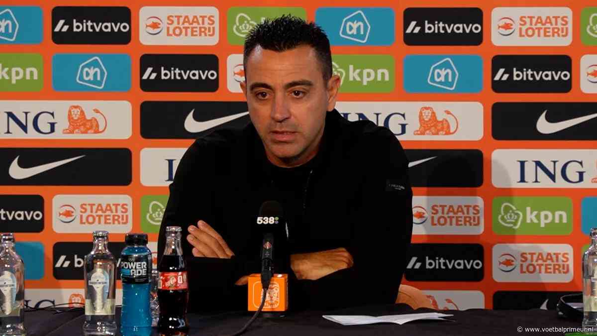 Xavi gevraagd naar Eredivisiewedstrijden: 'We hebben veel stafleden…'
