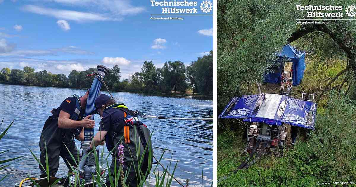 "Massives Fischsterben": Badeseen bei Bamberg auf Kippe - THW-Einsatz