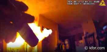 Man uses homemade flamethrower during eviction, officials say