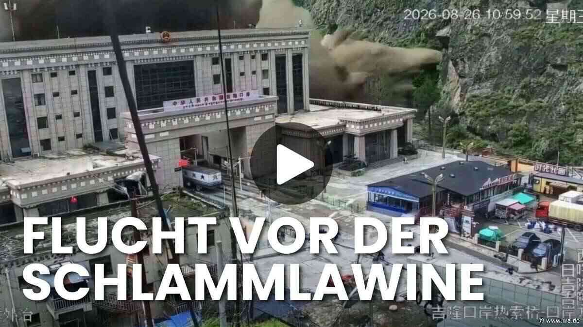 Sturzflut im Himalaja: Schlammlawine reißt alles mit sich