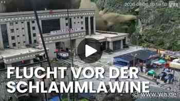 Sturzflut im Himalaja: Schlammlawine reißt alles mit sich