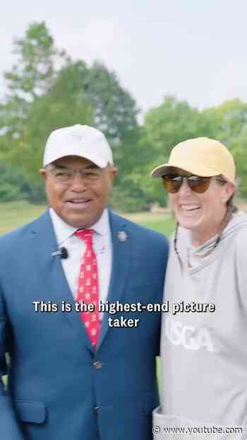 Mike Tirico sent Sunday’s pairings off the No. 1 tee at the U.S. Senior Women’s Open!