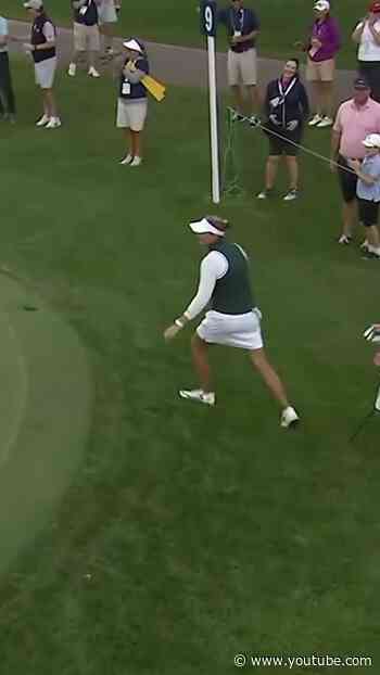 Maria McBride regains the lead at the U.S. Senior Women’s Open with nine holes to play!