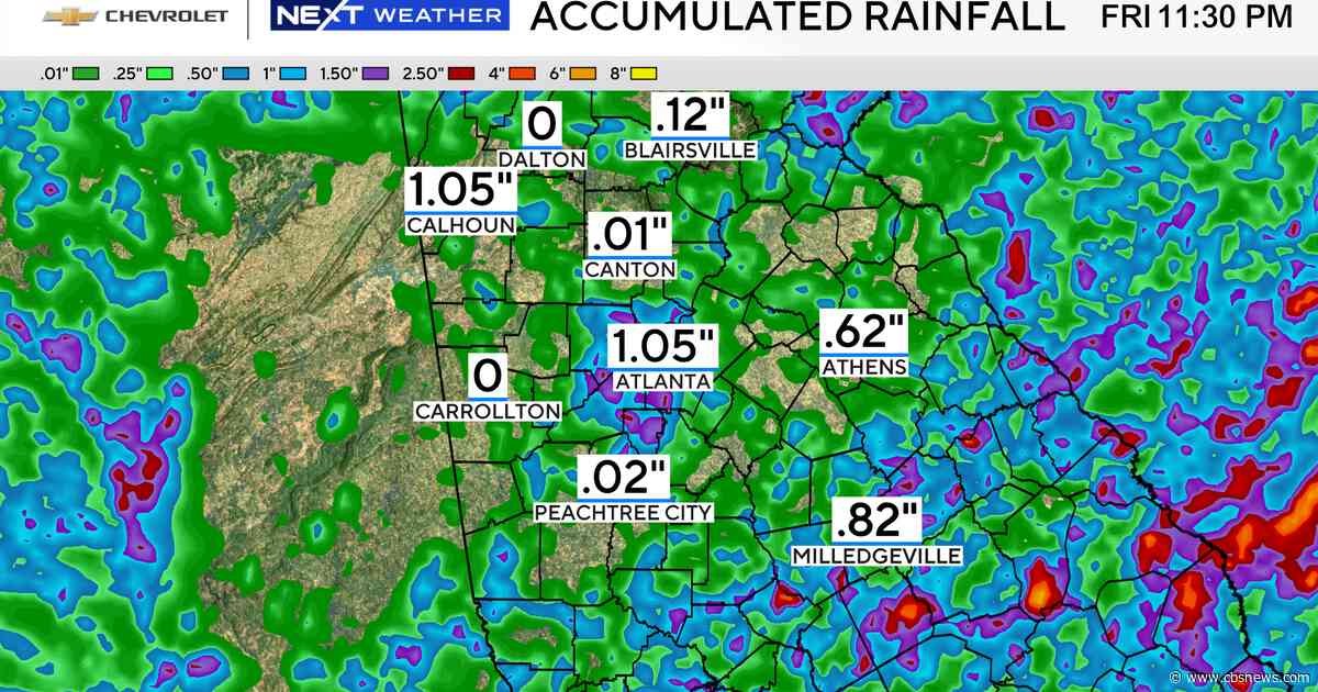 Severe storms could bring heavy rain, flooding to North Georgia on Thursday and Friday