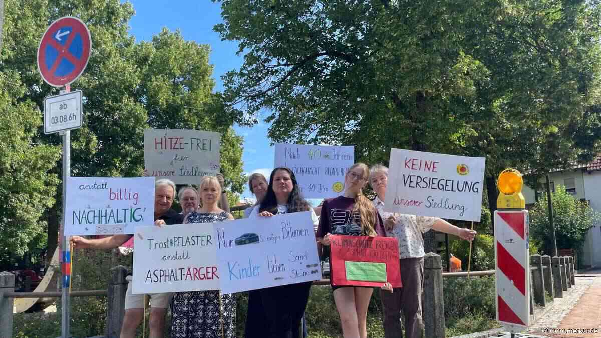 Günstiger Asphalt statt teures Pflaster? Anwohner streiten mit Stadt