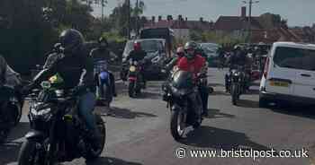 Bikers ride with beloved young Fishponds dad on his final journey