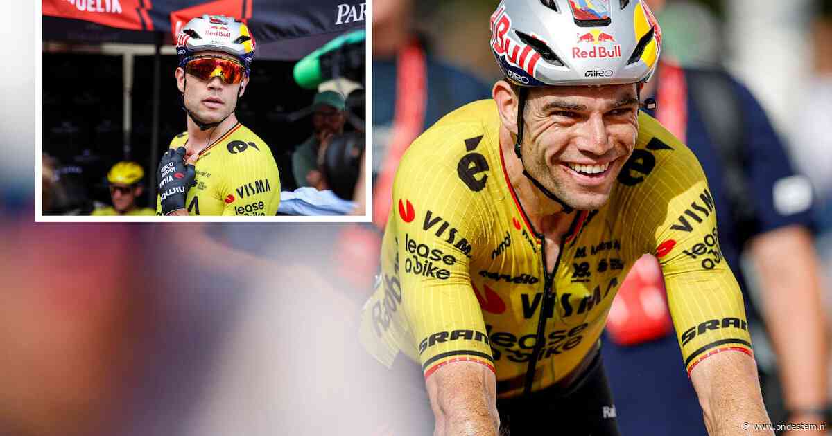 ‘Ik ben Pogacar niet, die elke dag een nieuwe krijgt’: Wout van Aert dolt over verloren zonnebril in Vuelta