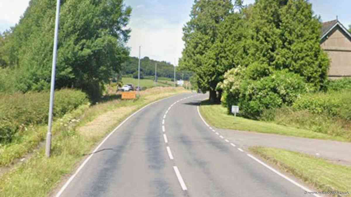 Motorcyclist dies after crash with van on A4067 near Cray