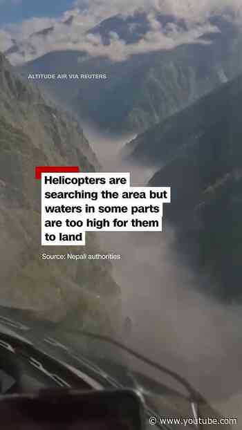 Hundreds missing as huge flash flood hits Nepal-China border
