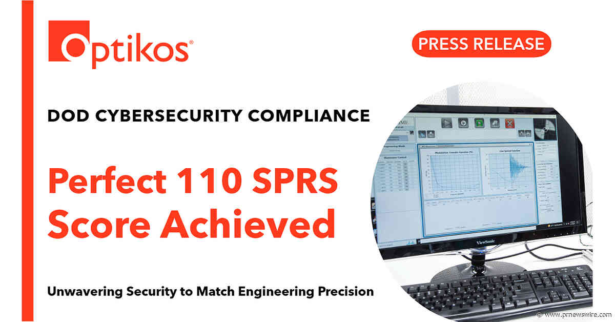Optikos Obtains 110 SPRS Score, Validating Supply Chain Security for Defense Programs