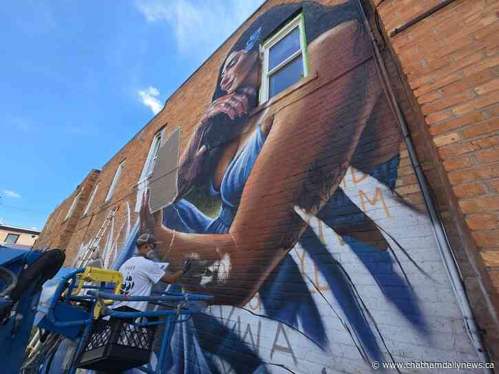 PHOTOS: CK Can Jam murals taking shape in downtown Chatham