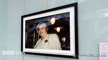Portrait of Ann Widdecombe put up in Parliament for MPs' return