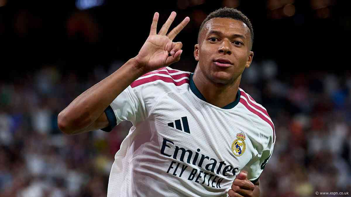 Mbappé bags hat trick as Madrid stars shine in win